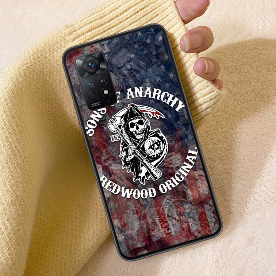 Sons of Anarchy Phone Case For Redmi 13C 14C Note 14 13 Pro Plus 5G 12 12C 10A 10C 10 9A 9C 9T 9 8 8A K70 Pro Cover TPU Shell Co