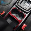Real Soft Carbon Fiber Sticker For Seat Leon 2017 2018  LHD RHD Car Water Cup Holder Panel Trim Interior Accessories