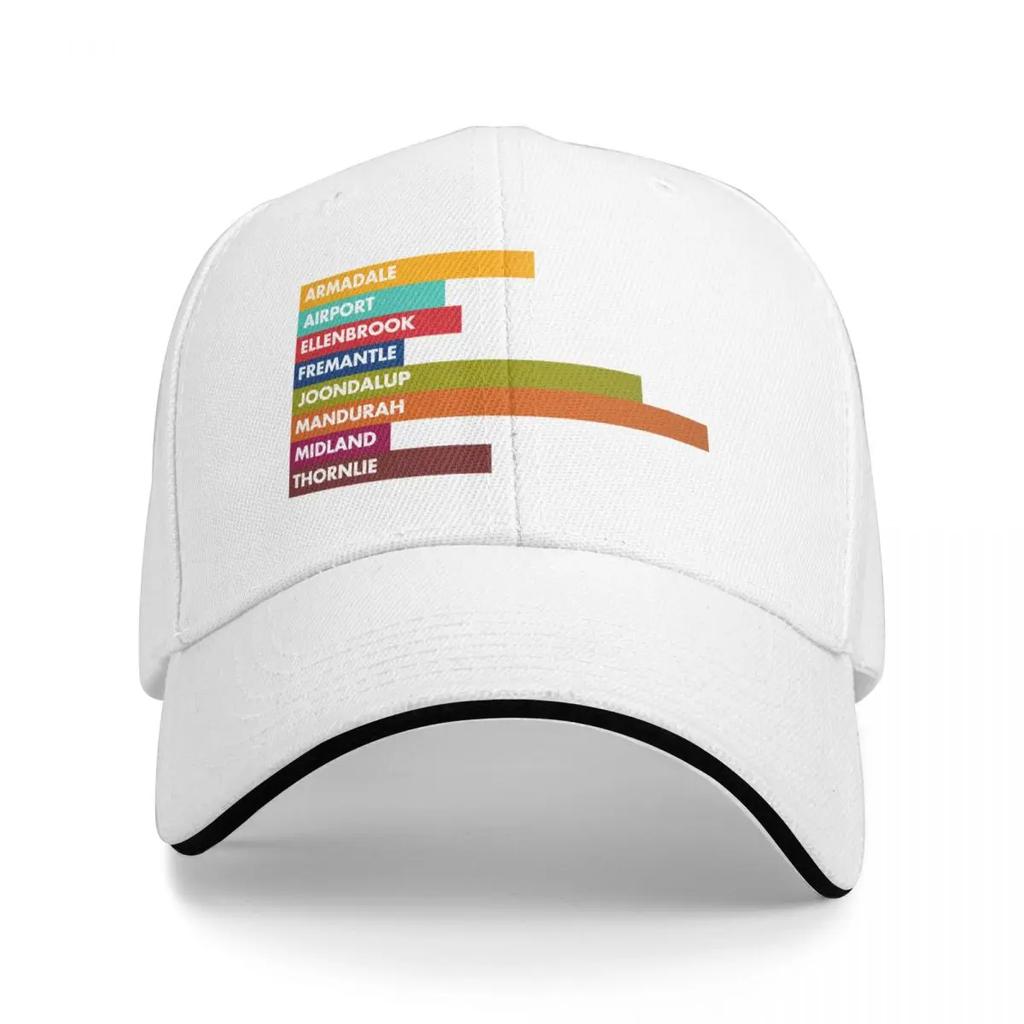 Perth Rail Lines Bars Baseball Cap Luxury Cap Sun Cap Anime Hat Men's Big Size Hat Boy Child Women's