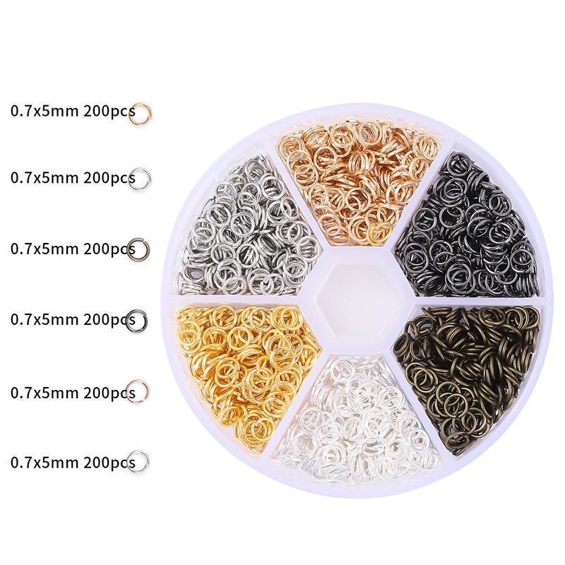 4-10mm Open Jump Rings Set for DIY Earrings and Jewelry Making