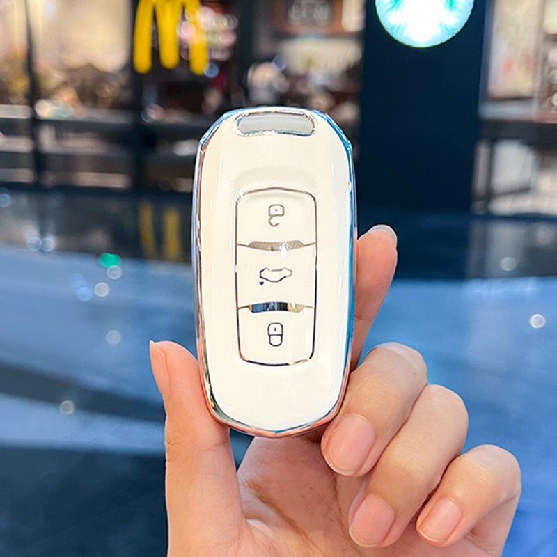 Geely Car Key Case for Emgrand GS, Boyue, X3 Vision, X6 Borui, S1, Panda Mini - Unisex Shell Cover