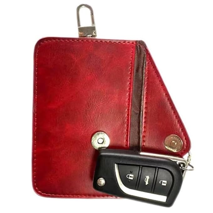 

Кейс для ключей с защитой от ретрансляционной атаки ARCMAX, Защита от ретрансляционной атаки, RFID смарт-ключ, Блокировка радиоволн, Автомобильные противоугонные товары, красный красный