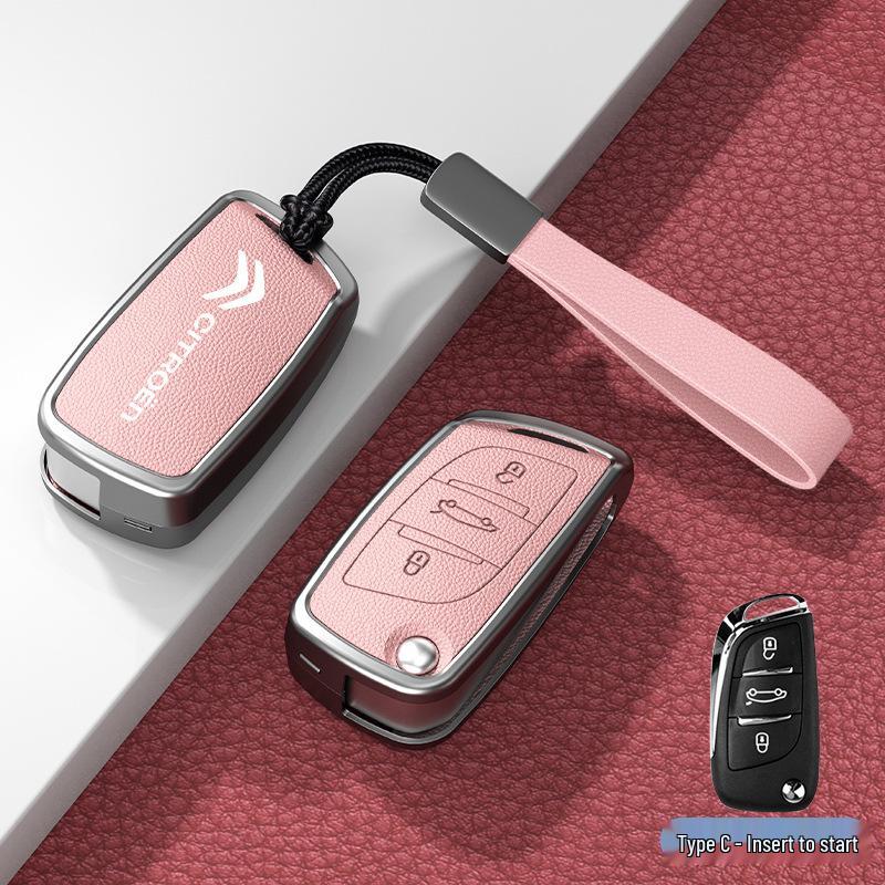 Car Key Cover & Buckle for Citroen C3XR, C4L, Tianyi, C5, C4 Sega, Elysee, C6 Models