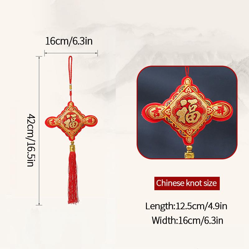 Chinese New Year 2025 Decorations Chinese Spring Festival Hanging Pendant Door Wall Ornament Traditional Chinese Room Decoration