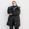 Women's Winter Jacket 2026 New Winter Female Pure Color Thicken Warm Long Cotton Jacket Women's Casual Hooded Parkas Coats