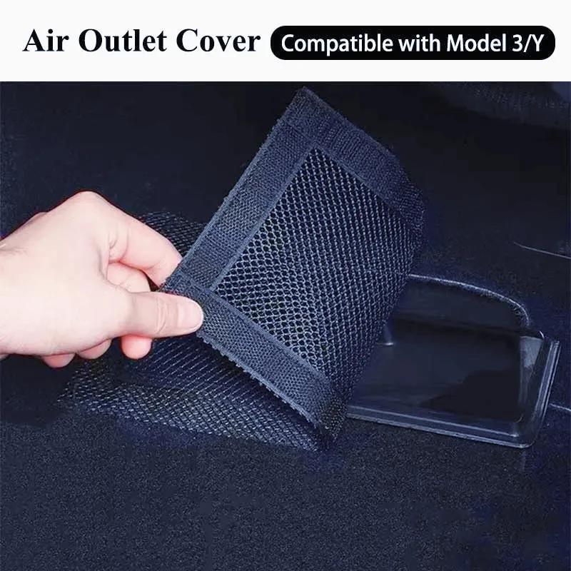 For Tesla Model 3 Y Highland Air Vents Cover Under Seat Outlet Protector Anti-blocking Dust Mesh 2026-2026 Interior Accessories
