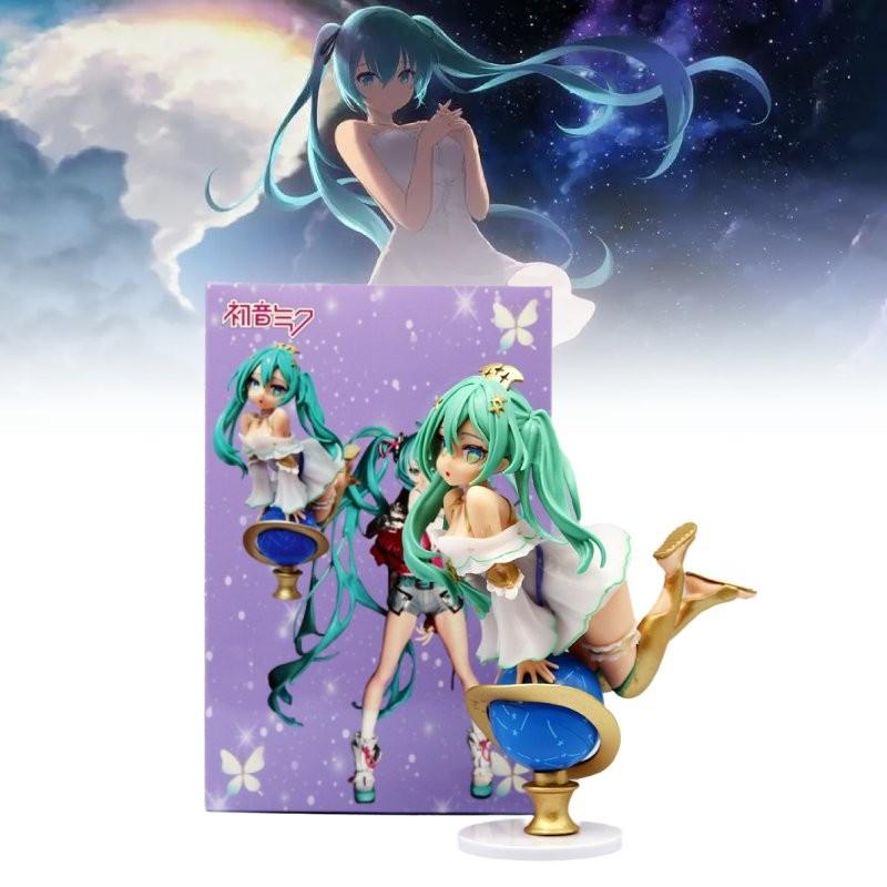 Stunning Hatsune Miku Figurine With Globe Design Perfect For Collectors And Fans