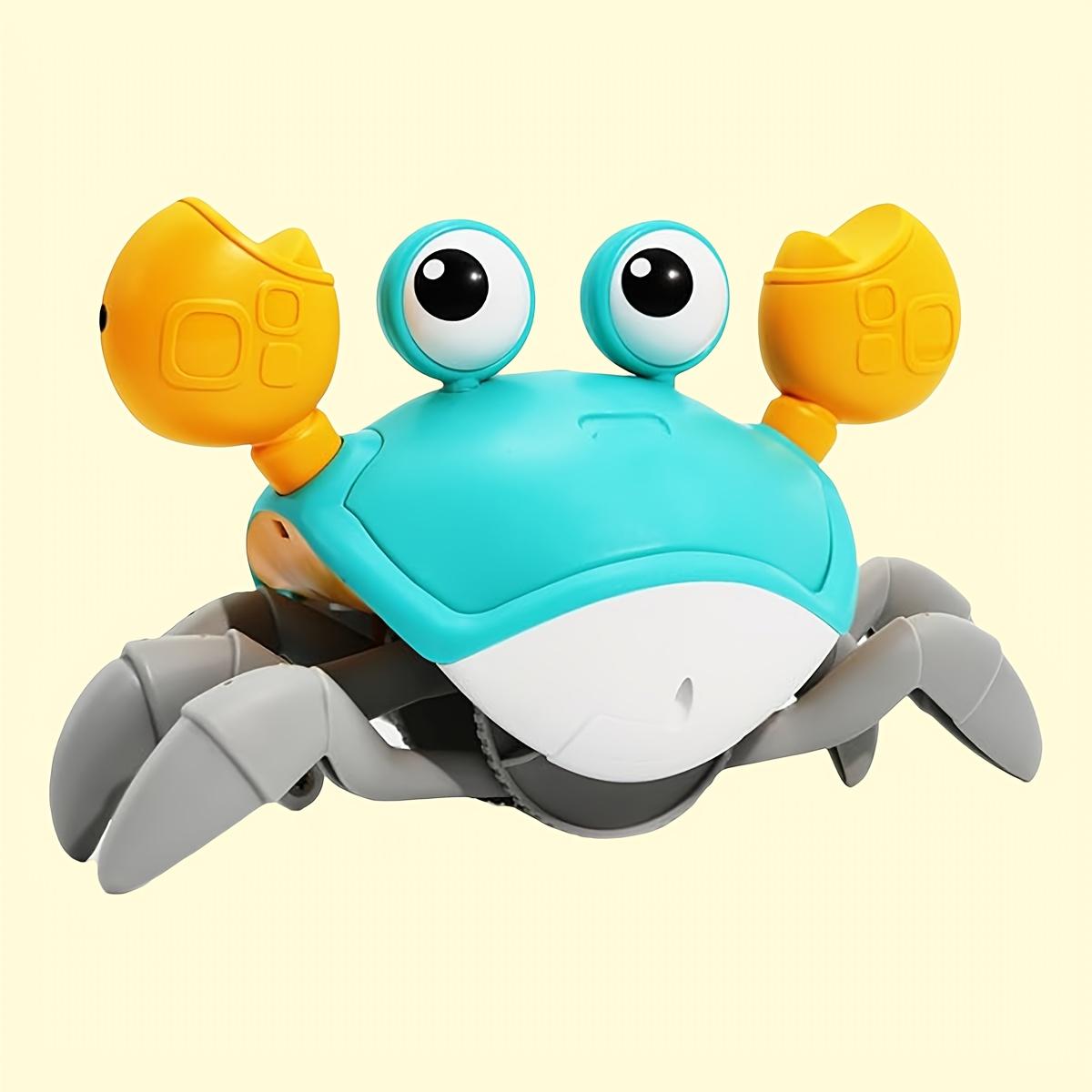 

Toy Crab Light Music Crawling Electric Sensing Automatic Avoidance Simulation Toy for Boys and Girls, Realistic Design with 3 Speed Control Switch зелений