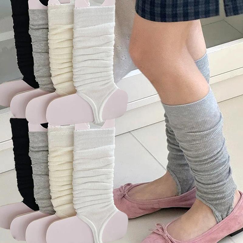 2pairs 2026 Y2k Girls Knee Socks Girls Kawaii Ruffle Leg Cover Sweet Ballet Long Stockings Lolita Boot Cuffs Arm Warmers Hosiery
