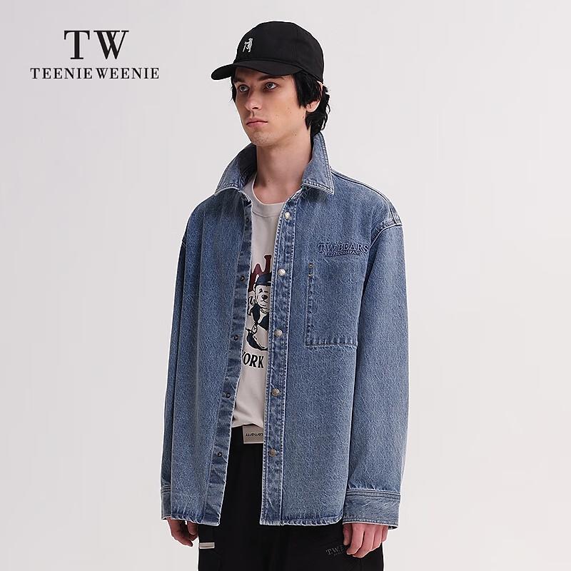 Teenie Weenie Men s Retro Loose Fit Denim Shirt Jacket M
