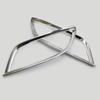 For Jeep Compass 2017 2018    2022 Car Body ABS Chrome Cover Trim Back Tail Rear Fog Light Lamp Frame Stick