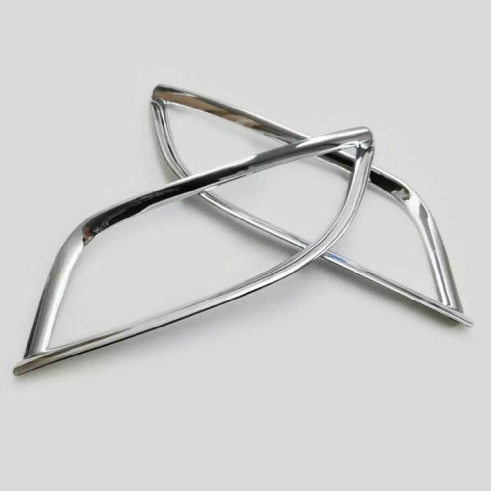 For Jeep Compass 2017 2018    2022 Car Body ABS Chrome Cover Trim Back Tail Rear Fog Light Lamp Frame Stick