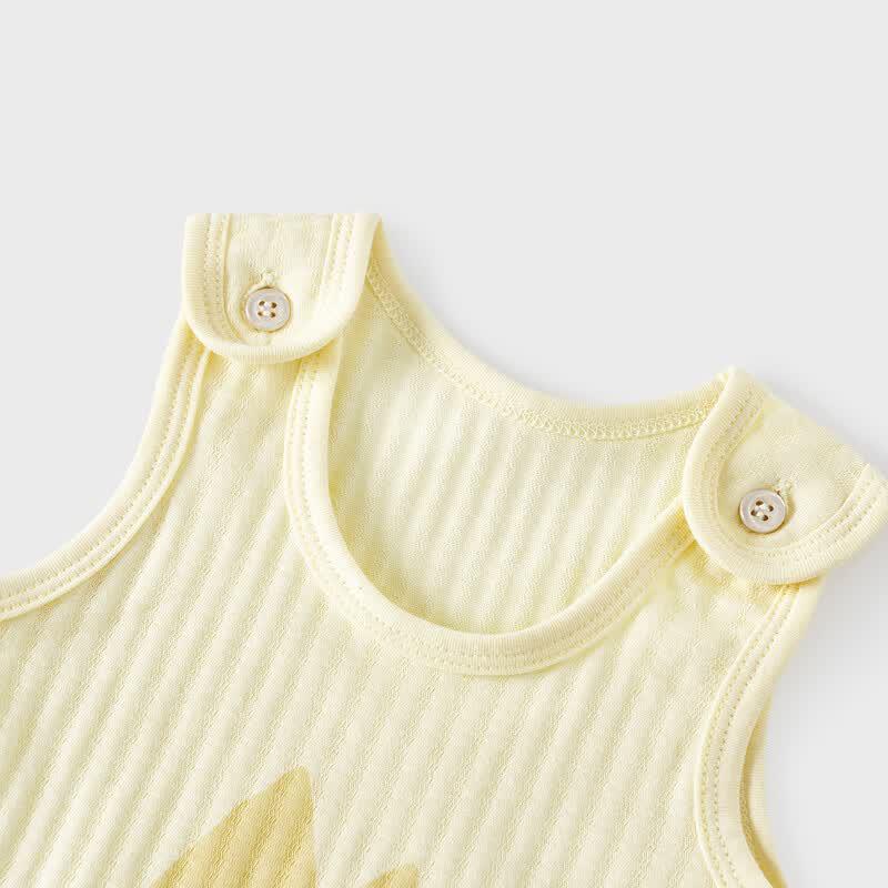 TONGTAI Newborn Baby Summer 100% Cotton Vest Bodysuit