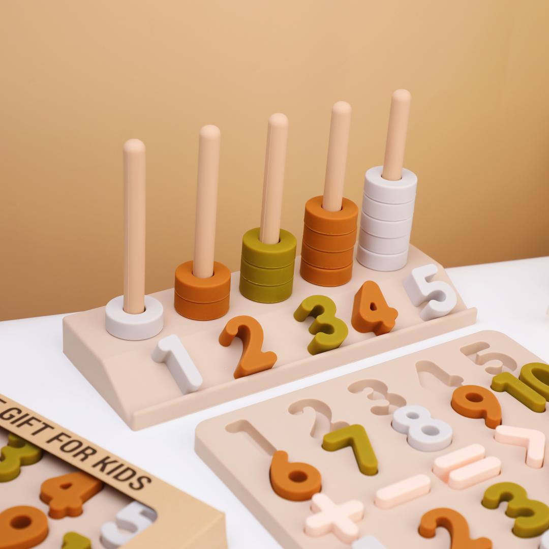 

Montessori Math Toy ideal for Toddlers Manipulative featuring Counting Number Blocks Preschool Learning Activities children розовый
