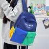 Schoolbag Boys Backpack Lightweight Outdoor School Bag Splicing Contrasting Color Primary School Students Grades 1-1 Large Capacity Children's 