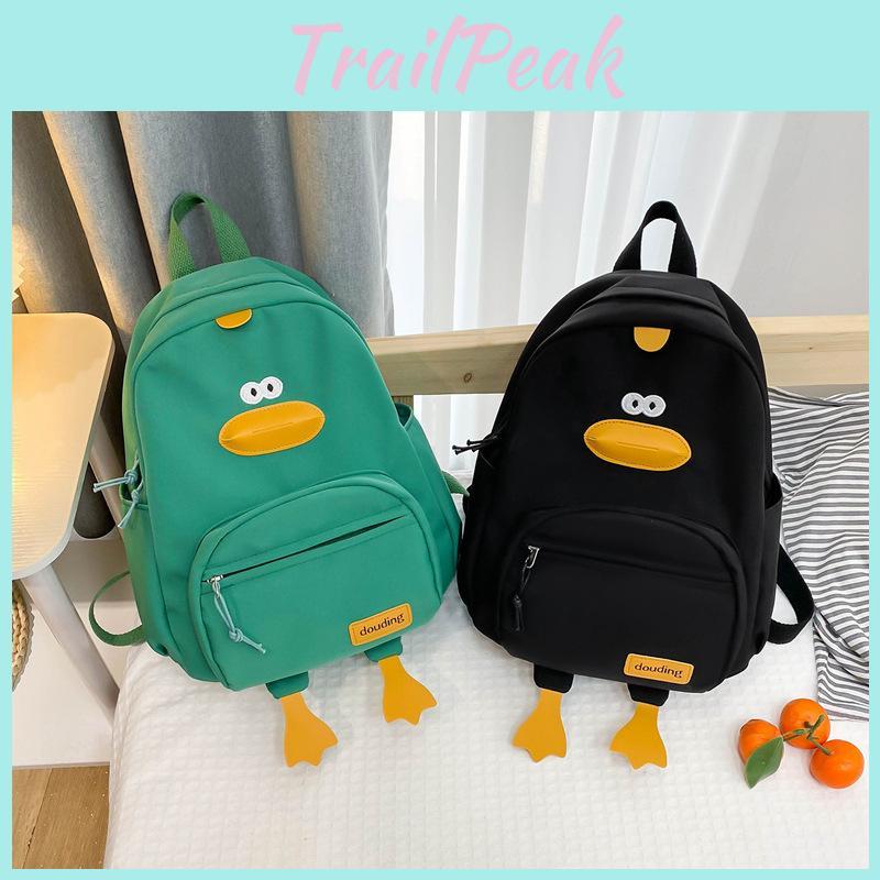 Kids Backpack Duck Nylon Polyester Cute Design For Kindergarten Use Daily