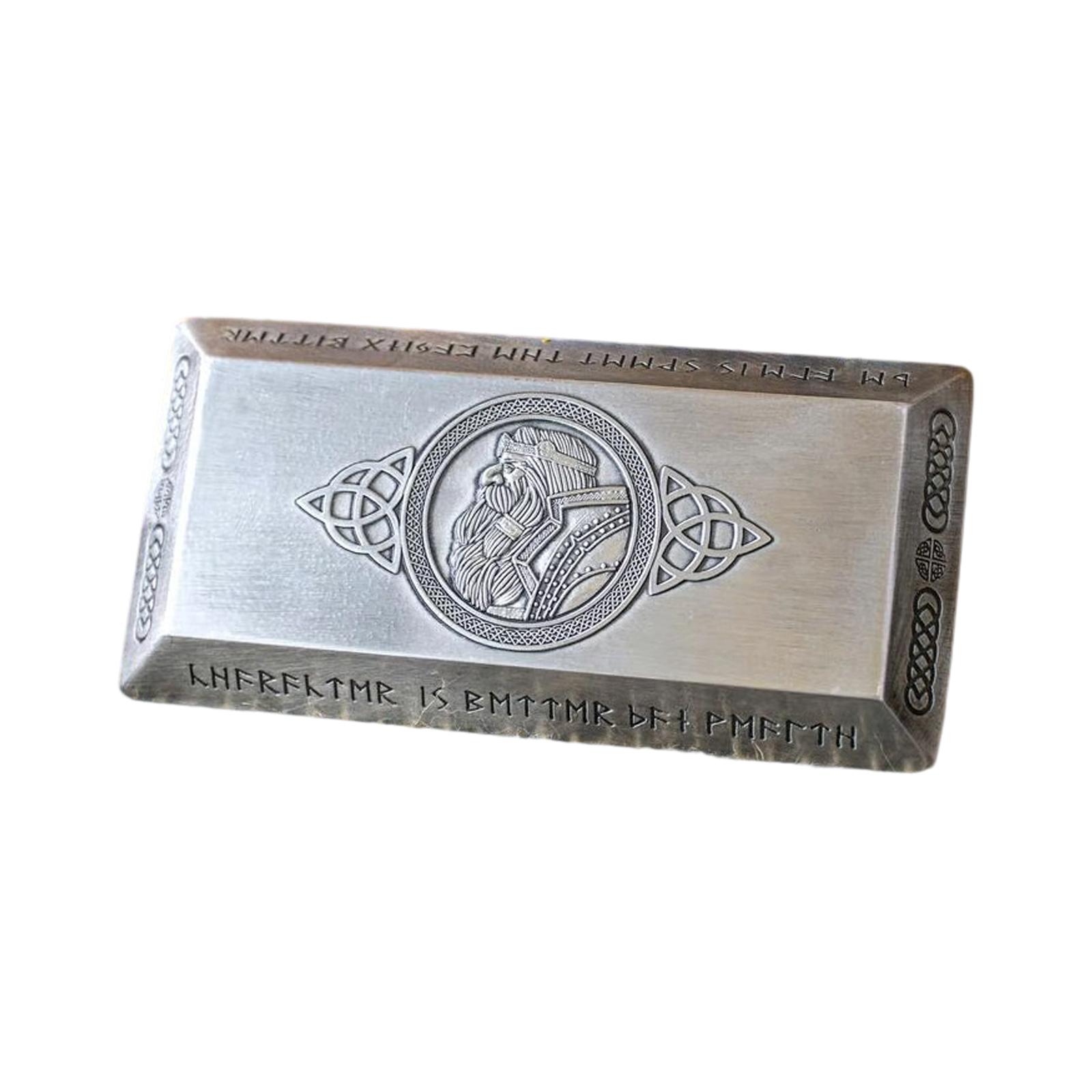 

Карликовые золотые слитки Тяжелый реалистичный реквизит для настольных ролевых игр и ЛАРП-мероприятий One Size серебряный