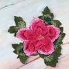 Peony Embroidery Patch Floral Embroidery Floral Applique Fashion Elegant Sewing Accessories