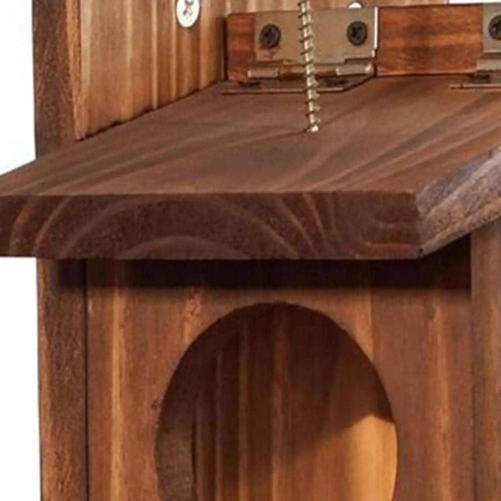 Wooden Squirrel Feeder Durable Hamster Feeding Box Feeding Container Pet Food Dispenser  Parrot