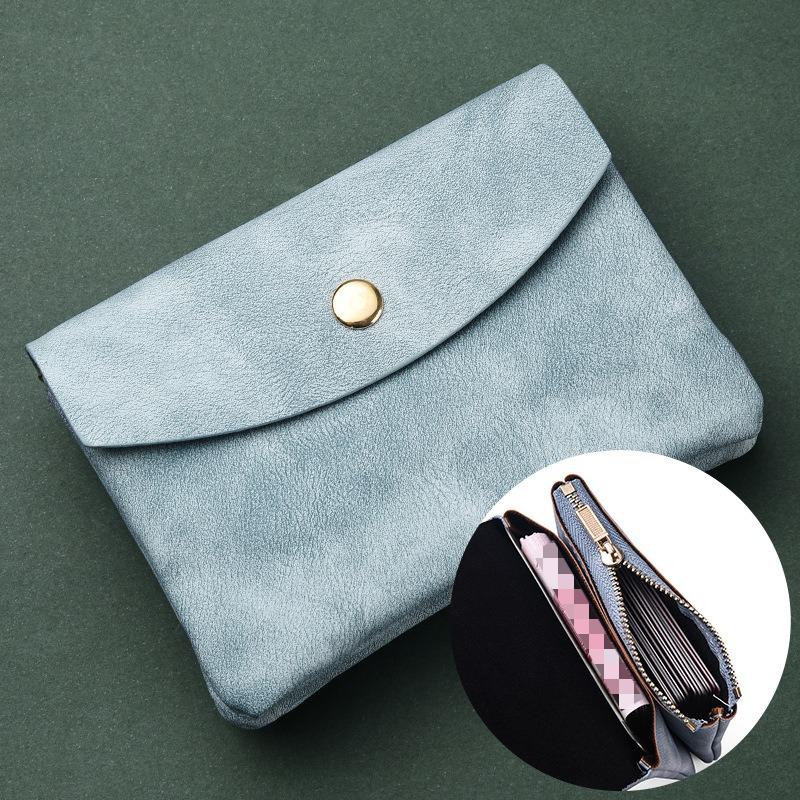 Coin Purse  Women's Card Case Soft Leather Small Bag  Coin Case  Men's Mini Small Wallet Key Case  Earphone Storage Bag