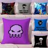 Web Comics HHomestuck Funny Pillow Case Silky Short Plush With Invisible Zipper Dustproof Sofa Cushion Cover