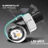 8mm Mini Motorcycle LED Turn Signal Light DRL Aluminium Indicator Front Rear Light Tail Brake Lamp For Cafe Racer Bobber Choppe