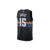 Nike NBA City Edition Versione Fan Stagione 19-20 Nuggets Jokic No. 15 Maglia da Basket Uomo Top Nero AV4634-010