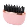 Mini Hair Straightener Brush Cordless Rechargeable Multifunctional Hair Straightener Comb Pink