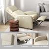 Relax Armchair TV Chair Foldable Footrest Reclining Up To 160 Degrees  64 X 86 X 102 Cm Cream