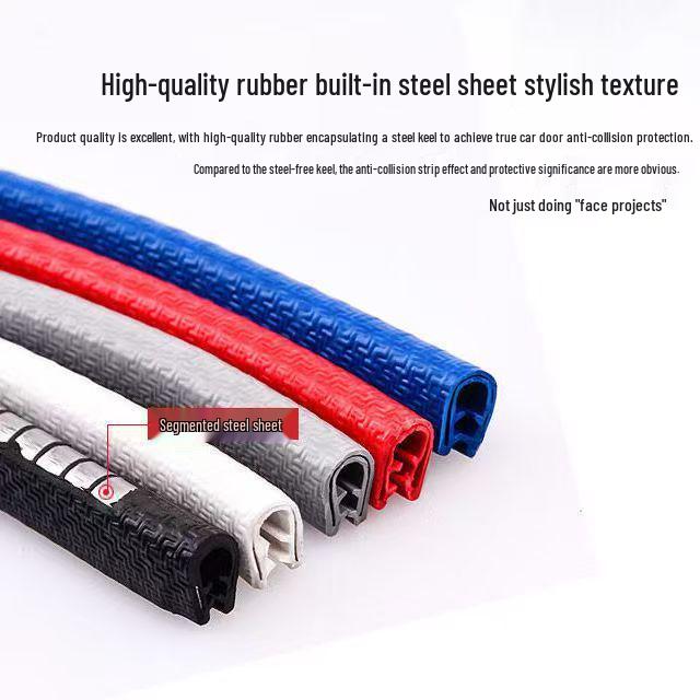 Universal Car Door Edge Protection Strip - Anti-Collision, Scratch-Resistant Rubber Guard