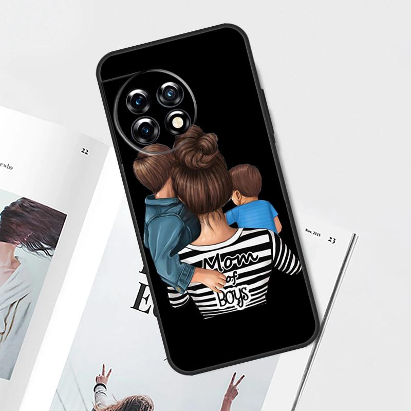 

Super Dad Mom Baby Girl Twin Case For OnePlus Nord CE 5 3 4 Lite N20 N30 OnePlus 15 13 12 11 9 10 Pro 13T 13R 10T Cover OnePlus 12