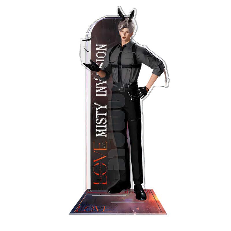 Double-Sided Flashing Badge: Love & Deepspace Acrylic Standee with Qin Che, Shen Xinghui, Li Shen & Qi Yu Charms