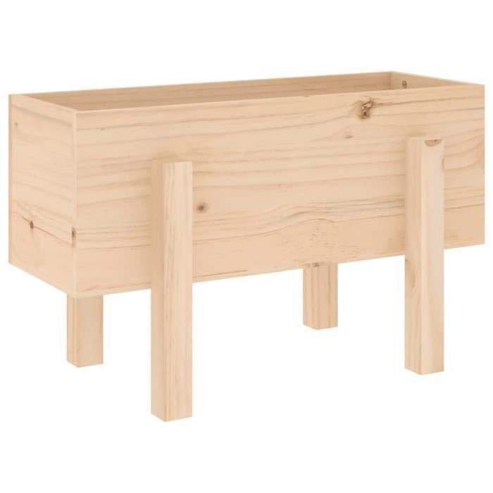 VidaXL Jardinière 62x30x38 cm bois massif de pin 825177