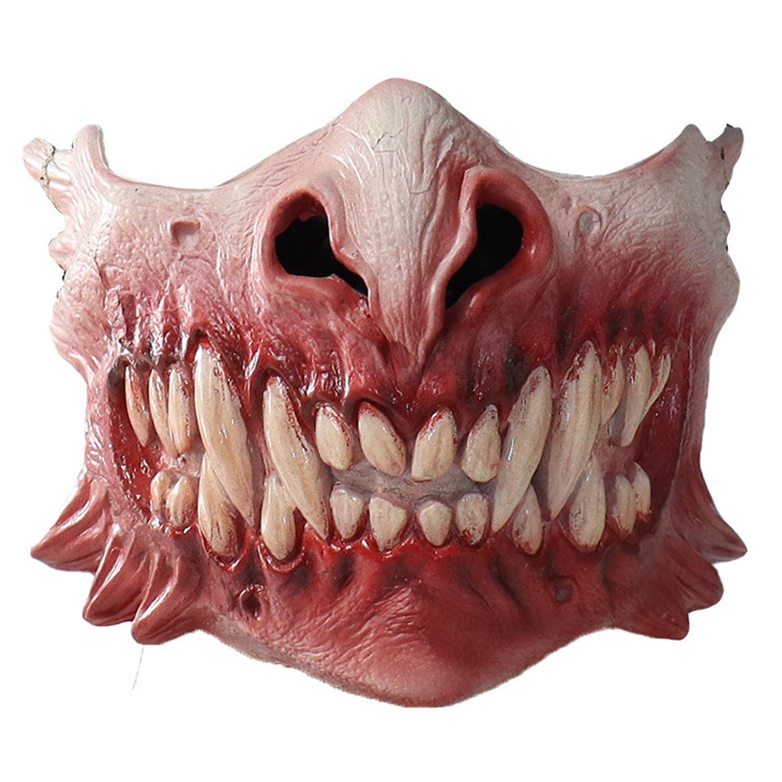 Bulex Halloween Mask Zombie Teeth Terror Latex Horror Michael Myers Mask Cosplay Full Face Helmet Party Scary Masks