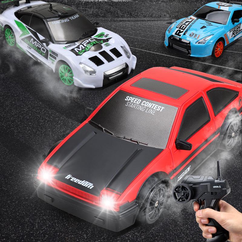 Huangbo 2.4G High-Speed RC Drift Car: Four-Wheel Drive, Rechargeable Remote Control Toy for Kids and Boys