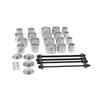 28pcs Pull Press Sleeve Kit Remove Bushes Bushing Bearings Seals Carbon Steel Professional