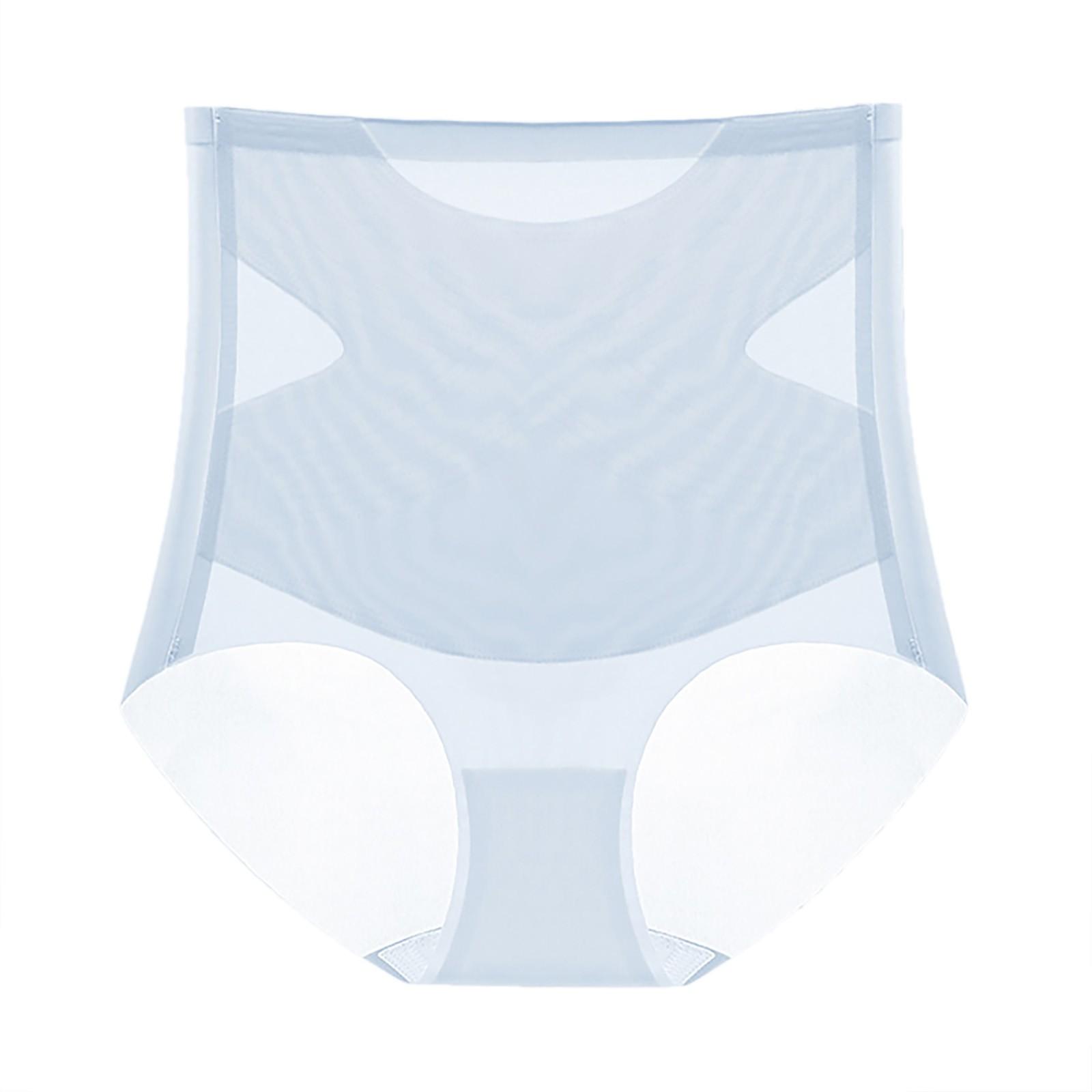 

Трусики с высокой талией и утягивающим эффектом для женщин, утягивающие трусики для женщин, нижнее белье, утягивающие трусики-стринги Ice Silk M синий