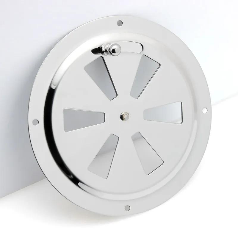 Air Louver Vent Stainless Steel Boat Marine Round Square Grille Ventilation Louvere Ventilator Grill Cover Side Knob Open