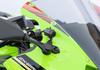 Kijima Motorcycle Parts Dash Cam Brackets, Front and Rear Set, Steel, Black, for Ninja ZX-25R ('20-), 304-5188