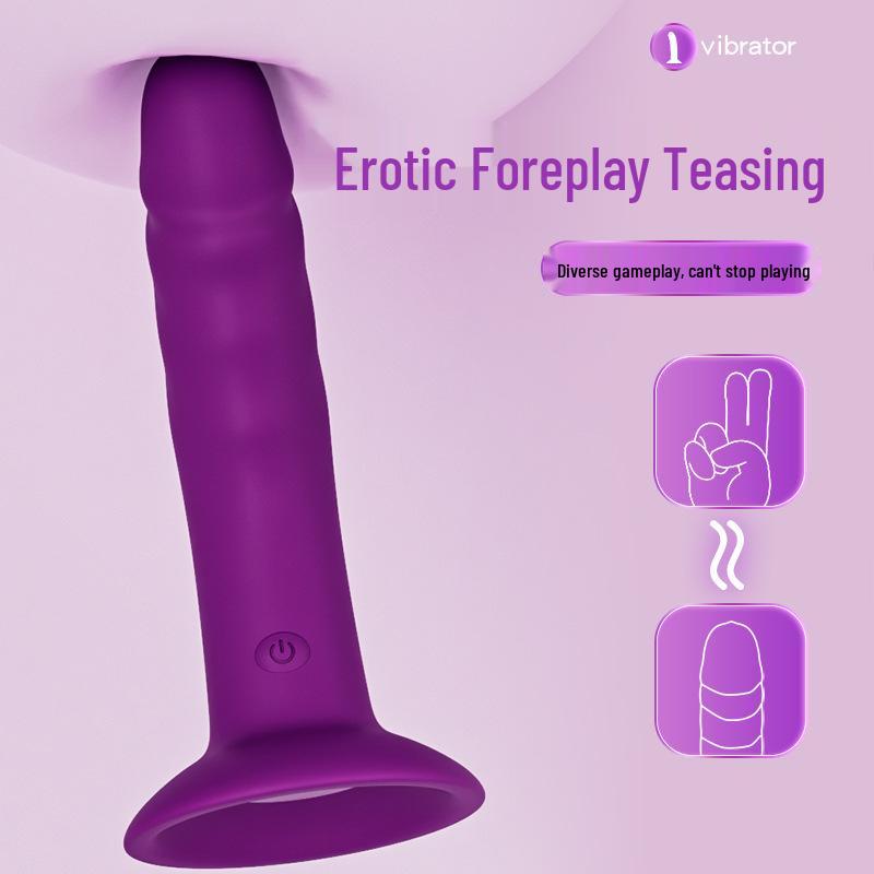 APP Silicone Realistic Dildo with Suction Cup for Female Stimulation, Vaginal and Anal Expansion, and Thrusting