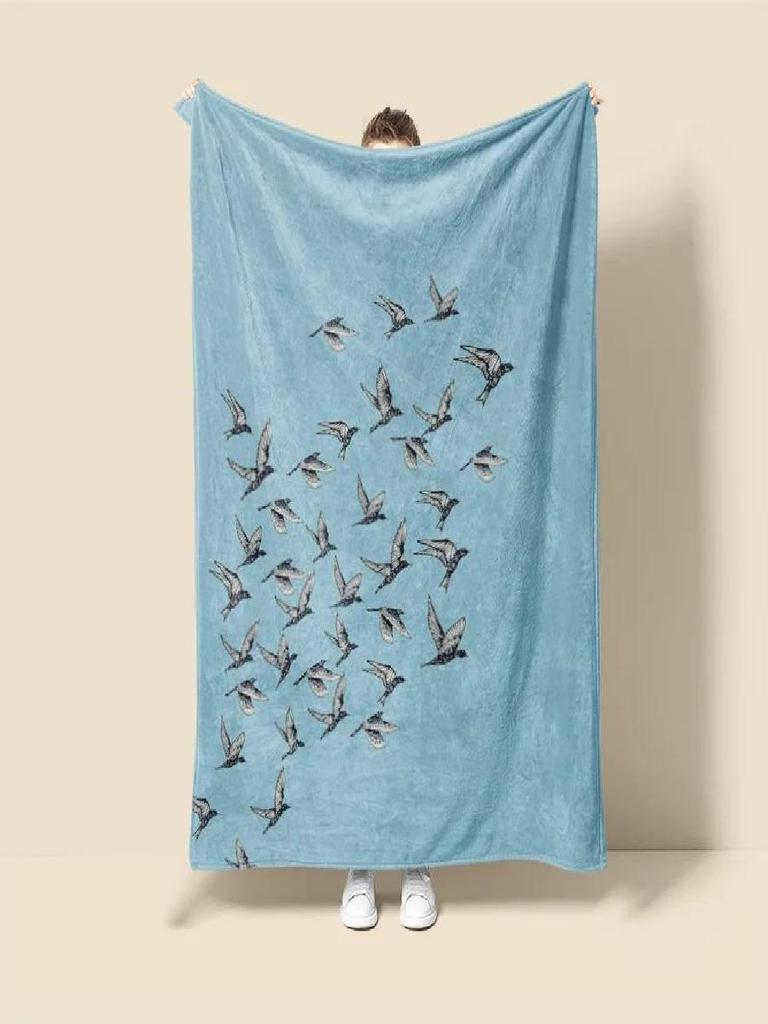 Nordic Ins Style Blanket Fashion Illustration Sofa Bed Cover Home Decoration Throw Blanket for Bedroom New Design
