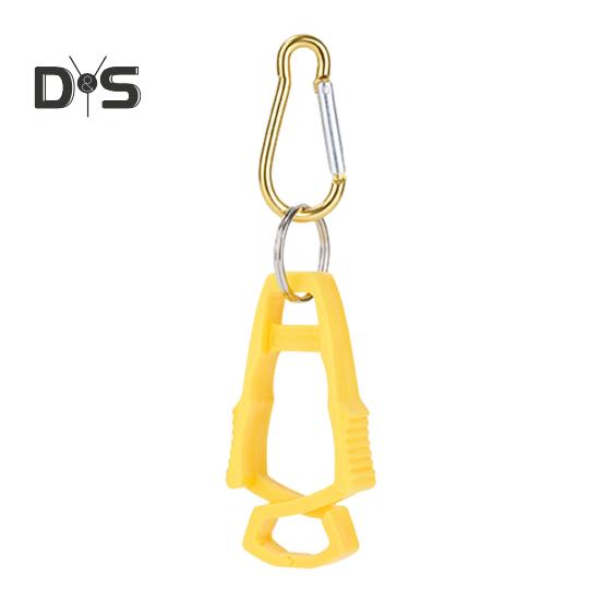 Outdoor Glove Clip with Carabiner Heavy Duty Hands-Free Multifunction Camping Hiking Work Glove Hanger Carrier Keeper Grabber Belt Clamp