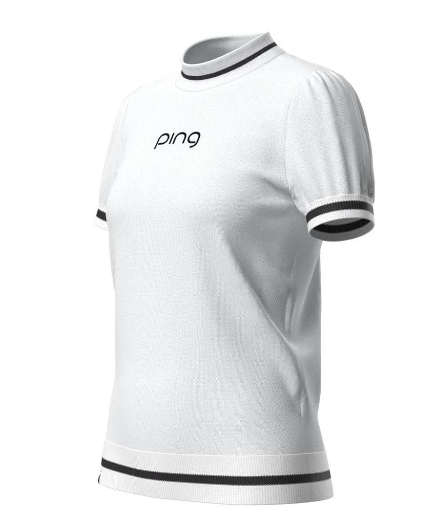 Ping Apparel Short Sleeve High Neck Sweater Quick UV Golf Size S Women's (Moisture Wicking, Drying, Protection) / / 622-4272800 030_White,