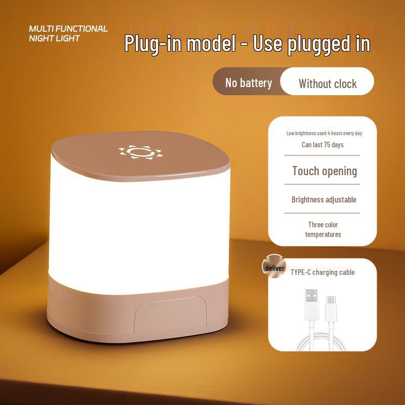Rechargeable Touch Night Light with Remote - Eye Protection Table Lamp for Postpartum Baby Feeding & Bedroom Sleep