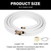 Air Conditioning Copper Hose Extension Thicken Insulation Cotton Copper Hoses Replacement Air Conditioner Pipe Fittings