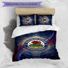 Blackburn Rovers Football Printed 3 Pieces Bedding Set, Comfortable Skin Friendly Bedroom Duvet Cover Set