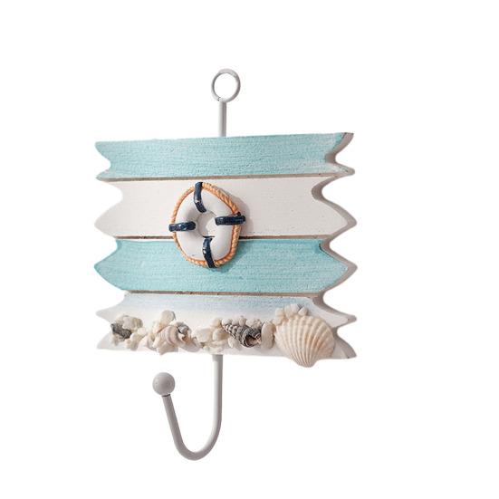 

Крючок для одежды с отверстиями для подвешивания, не требующий сверления, настенный крючок из железа в морском стиле для прихожей, ванной комнаты, кухни, ключей, полотенец. A