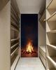 Door Sticker Mural Peel and Stick, Removable Self-Adhesive Bonfires Door Wallpaper for Home Decor