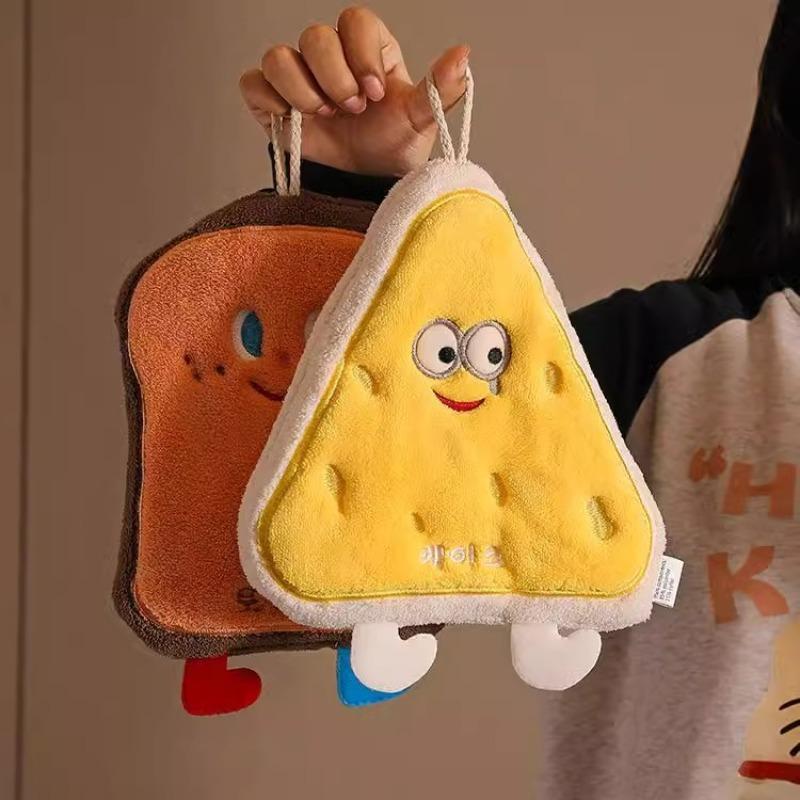 Ručník do koupelny - Silný a roztomilý kreslený vzor - Vhodný do koupelny, jako utěrka do kuchyně, kapesník - Vyrobeno z korálového fleecu