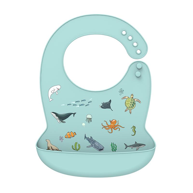 Babero de silicona para bebé, Baberos impermeables con forma de plátano para Saliva, delantales comestibles suaves para alimentación de recién nacidos con dibujos animados, bufanda para eructar ajustable para bebé